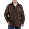 Carhartt Men’s Flame Resistant Canvas Shirt Jacket(Dark Brown)