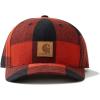 Carhartt Men’s Flannel Cap(Spice Red)