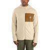 Carhartt Men’s Force Relaxed Fit Full-Zip Long-Sleeve Hooded T-Shirt(Oat Milk)