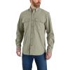 Carhartt Men’s Force Relaxed Fit Lightweight Long- Sleeve Shirt(Burnt Olive)