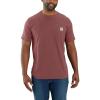 Carhartt Men’s Force Relaxed Fit Midweight Short-Sleeve Pocket T-Shirt(Apple Butter)