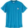 Carhartt Men’s Force Relaxed Fit Midweight Short-Sleeve Pocket T-Shirt(Atomic Blue)