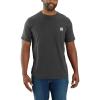 Carhartt Men’s Force Relaxed Fit Midweight Short-Sleeve Pocket T-Shirt(Carbon Heather)