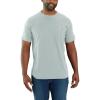 Carhartt Men’s Force Relaxed Fit Midweight Short-Sleeve Pocket T-Shirt(Dew Drop)