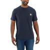 Carhartt Men’s Force Relaxed Fit Midweight Short-Sleeve Pocket T-Shirt(Navy)
