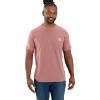 Carhartt Men’s Force Relaxed Fit Midweight Short-Sleeve Pocket T-Shirt(Rose Tint)