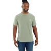 Carhartt Men’s Force Relaxed Fit Midweight Short-Sleeve Pocket T-Shirt(Sage)