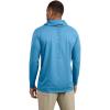 Carhartt Men’s Force Sun Defender™ Lightweight Long-Sleeve Hooded Logo Graphic T-Shirt(Horizon Blue Heather)