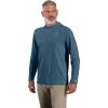 Carhartt Men’s Force Sun Defender™ Lightweight Long-Sleeve Hooded Logo Graphic T-Shirt(Storm Blue Heather)