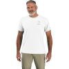 Carhartt Men’s Force Sun Defender Lightweight Short-Sleeve Logo Graphic T-Shirt(White/Navy)