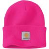 Carhartt Men’s Knit Cuffed Beanie(Pink Glow)
