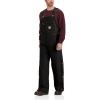Carhartt Men’s Loose Fit Firm Duck Insulated Bib Overall(Black)