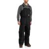 Carhartt Men’s Loose Fit Firm Duck Insulated Biberall(Black)