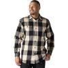 Carhartt Men’s Loose Fit Heavyweight Flannel Long-Sleeve Plaid Shirt(Oat Milk)