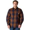 Carhartt Men’s Loose Fit Heavyweight Flannel Long-Sleeve Plaid Shirt(Red Duck)
