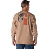 Carhartt Men’s Loose Fit Heavyweight Long-Sleeve Pocket Deer Graphic T-Shirt(Soft Sepia Heather)