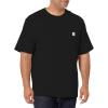 Carhartt Men’s Loose Fit Heavyweight Short-Sleeve Pocket T-Shirt(Black)