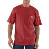 Carhartt Men’s Loose Fit Heavyweight Short-Sleeve Pocket T-Shirt(Crabapple Heather)