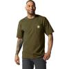 Carhartt Men’s Loose Fit Heavyweight Short-Sleeve Pocket T-Shirt(Dark Bronzed Green Heather)