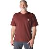 Carhartt Men’s Loose Fit Heavyweight Short-Sleeve Pocket T-Shirt(Dark Spice Red)