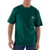 Carhartt Men’s Loose Fit Heavyweight Short-Sleeve Pocket T-Shirt(Hunter Green)