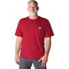 Carhartt Men’s Loose Fit Heavyweight Short-Sleeve Pocket T-Shirt(Industry Red)