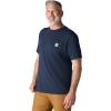 Carhartt Men’s Loose Fit Heavyweight Short-Sleeve Pocket T-Shirt(Navy)
