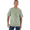 Carhartt Men’s Loose Fit Heavyweight Short-Sleeve Pocket T-Shirt(Sage)