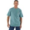 Carhartt Men’s Loose Fit Heavyweight Short-Sleeve Pocket T-Shirt(Summer Blue Heather)