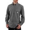Carhartt Men’s Loose Fit Midweight Chambray Long-Sleeve Shirt(Black Chambray)
