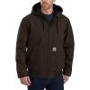Carhartt Men’s Loose Fit Washed Duck Insulated Active Jacket(Dark Brown)