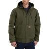 Carhartt Men’s Loose Fit Washed Duck Insulated Active Jacket(Moss)