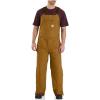 Carhartt Men’s Loose Fit Washed Duck Insulated Bib Overall(Carhartt Brown)