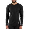 Carhartt Men’s MBL113 Base Force® Midweight Base Layer Classic Crew(Black)