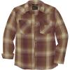 Carhartt Men’s Montana Rugged Flex Relaxed Fit Lightweight Long-Sleeve Snap-Front Plaid Shirt(Barnwood)