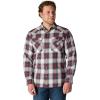 Carhartt Men’s Montana Rugged Flex Relaxed Fit Lightweight Long-Sleeve Snap-Front Plaid Shirt(Dark Sepia)