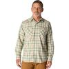 Carhartt Men’s Montana Rugged Flex Relaxed Fit Lightweight Long-Sleeve Snap-Front Plaid Shirt(Oat Milk)