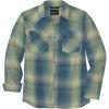 Carhartt Men’s Montana Rugged Flex Relaxed Fit Lightweight Long-Sleeve Snap-Front Plaid Shirt(Storm Blue)