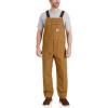 Carhartt Men’s R01 Relaxed Fit Duck Bib Overall(Carhartt Brown)