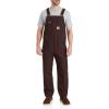 Carhartt Men’s R01 Relaxed Fit Duck Bib Overall(Dark Brown)