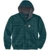 Carhartt Men’s Rain Defender® Relaxed Fit Lightweight Insulated Hooded Jacket(Greenstone)