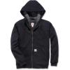 Carhartt Men’s Rain Defender Relaxed Fit Midweight Sherpa-Lined Full-Zip Sweatshirt(Black)