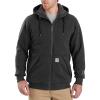 Carhartt Men’s Rain Defender Relaxed Fit Midweight Sherpa-Lined Full-Zip Sweatshirt(Carbon Heather)