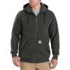 Carhartt Men’s Rain Defender Relaxed Fit Midweight Sherpa-Lined Full-Zip Sweatshirt(Peat)