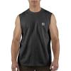 Carhartt Men’s Relaxed Fit Heavyweight Sleeveless Pocket T-Shirt(Black)