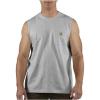 Carhartt Men’s Relaxed Fit Heavyweight Sleeveless Pocket T-Shirt(Heather Gray)