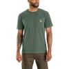 Carhartt Men’s Relaxed Fit Lightweight Short-Sleeve Garment Dyed Pocket T-Shirt(Mountain View)