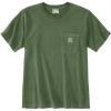 Carhartt Men’s Relaxed Fit Lightweight Short-Sleeve Garment Dyed Pocket T-Shirt(Oak Leaf)