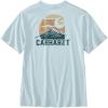 Carhartt Mens Relaxed Fit Lightweight Short-Sleeve Plane Mountain T-Shirt(Early Fog)