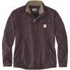 Carhartt Men’s Relaxed Fit Midweight Quarter-Zip Pocket Sweater Fleece(Dark Sepia)